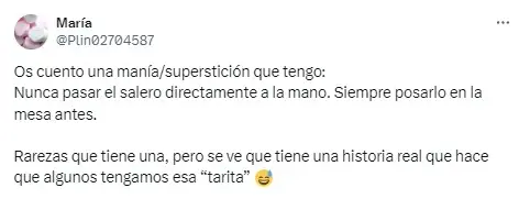 sal, salero, mala suerte